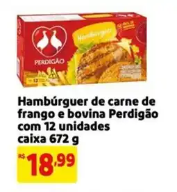 Mercado Extra Hambúrguer de carne de frango e bovina Perdigão com 12 unidades oferta