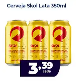 X Supermercados Cerveja Skol Lata oferta