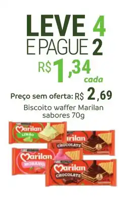 Hiperideal Supermercados Biscoito waffer Marilan sabores 70g oferta