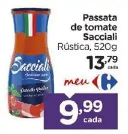 Carrefour Bairro Passata de tomate Sacciali Rústica, oferta