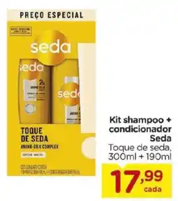 Carrefour Bairro Kit shampoo + condicionador Seda oferta