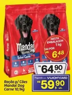 Fort Atacadista Ração p/ Cães Mandai Dog Carne oferta