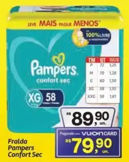 Fort Atacadista Fralda Pampers Confort Sec oferta