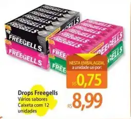 Atacadão Drops Freegells Vários sabores Caixeta com 12 unidades oferta