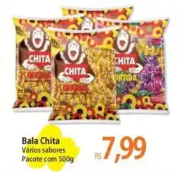 Atacadão Bala Chita Vários sabores Pacote oferta