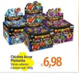 Atacadão Chiclete Arcor Plutonita Vários sabores Caixeta oferta