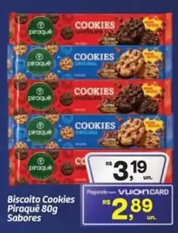 Fort Atacadista Biscoito Cookies Piraqué Sabores oferta