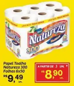 Fort Atacadista Papel Toalha Natureza 300 Folhas 6x50 oferta