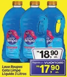 Fort Atacadista Lava Roupas Gota Limpa Líquido oferta