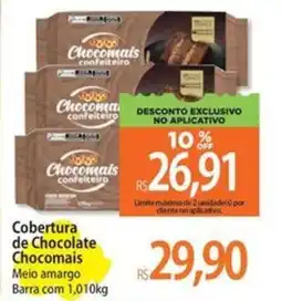 Atacadão Cobertura de Chocolate Chocomais Meio amargo Barra oferta