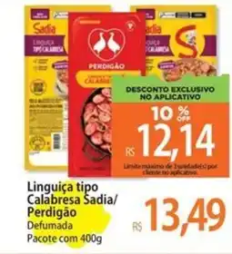 Atacadão Linguiça tipo Calabresa Sadia/ Perdigão oferta