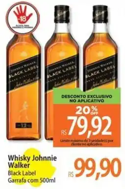 Atacadão Whisky Johnnie Walker Black Label oferta