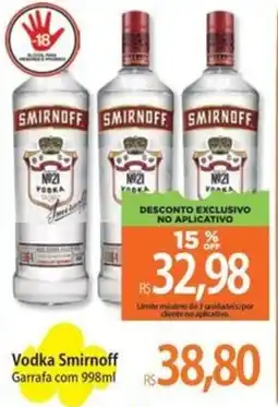 Atacadão Vodka Smirnoff Garrafa oferta