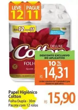 Atacadão Papel Higiênico Cotton oferta
