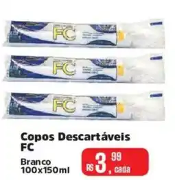 Supermercados Mateus Copos Descartáveis FC oferta