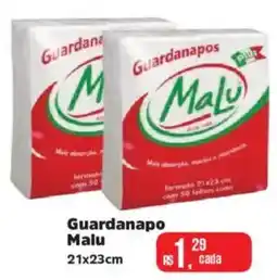 Supermercados Mateus Guardanapo Malu 21x23cm oferta