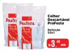Supermercados Mateus Colher Descartável PraFesta Refeição 50x1 oferta