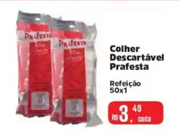 Supermercados Mateus Colher Descartável Prafesta Refeição 50x1 oferta