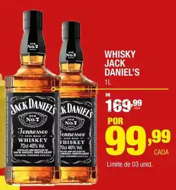 Santo Supermercados Whisky jack daniel's oferta
