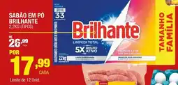Santo Supermercados Sabão em pó brilhante (tipos) oferta