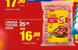 Santo Supermercados Linguica toscana sadia oferta