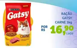 Bergamais Supermercados RAÇÃO GATSY CARNE oferta