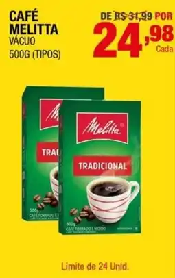 Santo Supermercados Café melitta vácuo (tipos) oferta