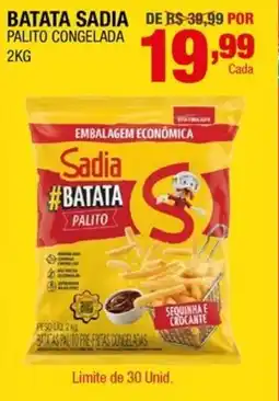Santo Supermercados Batata sadia palito congelada oferta