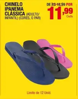 Santo Supermercados Chinelo ipanema clássica oferta