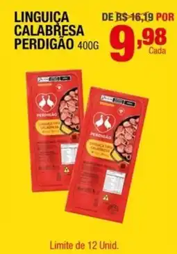Santo Supermercados Linguiça calabresa perdigão oferta