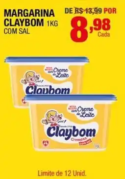 Santo Supermercados Margarina claybom com sal oferta