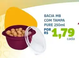 Bergamais Supermercados Bacia mb com tampa pure oferta