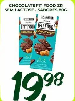 Unicompra Chocolate fit food zr sem lactose - sabores oferta