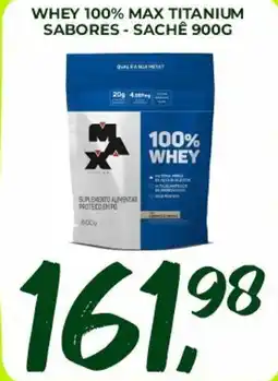 Unicompra Whey 100% max titanium sabores - sachê oferta