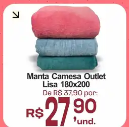 Cocipa Manta Camesa Outlet Lisa 180x200 oferta