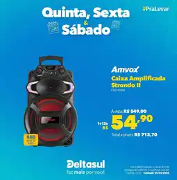 Deltasul Amvox Caixa Amplificada Strondo II oferta