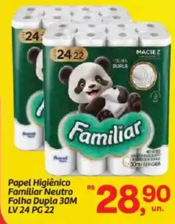 Fort Atacadista Papel Higiênico Familiar Neutro Folha Dupla 30M oferta
