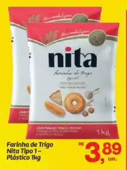 Fort Atacadista Farinha de Trigo Nita Tipo 1- Plástico oferta