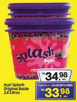 Fort Atacadista Açaí Splash Original Balde oferta