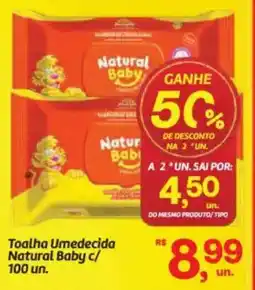Fort Atacadista Toalha Umedecida Natural Baby c/ 100 un. oferta