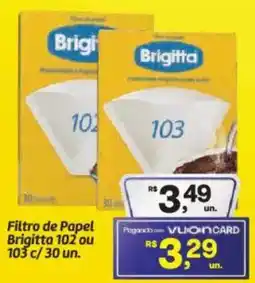 Fort Atacadista Filtro de Papel Brigitta 102 ou 103 c/30 un. oferta