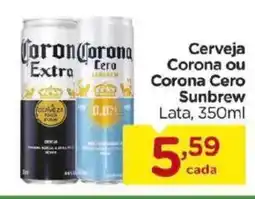Carrefour Cerveja Corona ou Corona Cero Sunbrew Lata, oferta
