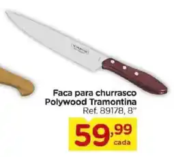 Carrefour Faca para churrasco Polywood Tramontina 8" oferta