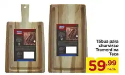 Carrefour Tábua para churrasco Tramontina Teca oferta