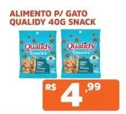 Supermercados Pague Menos Alimento p/gato qualidy snack oferta