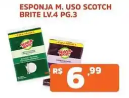 Supermercados Pague Menos Esponja m. uso scotch brite oferta