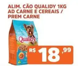Supermercados Pague Menos Alim. cão qualidy ad carne e cereais / prem carne oferta