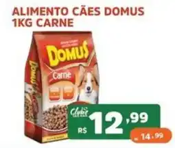 Supermercados Pague Menos Alimento cães domus carne oferta