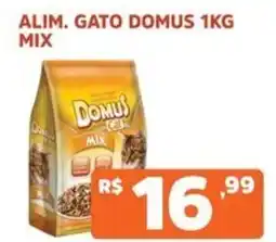 Supermercados Pague Menos Alim. gato domus mix oferta