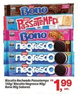 Fort Atacadista Biscoito Recheado Passatempo /Biscoito Negresco / Bono Sabores oferta